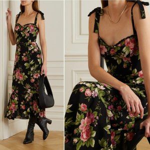 NWT! REFORMATION Nikita Floral Midi Dress Size 6